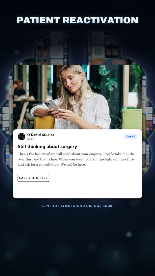 A patient reactivation email