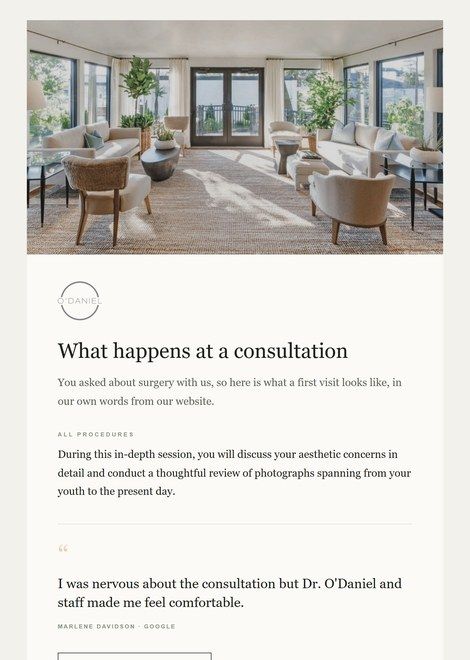 Follow-up email, day 7