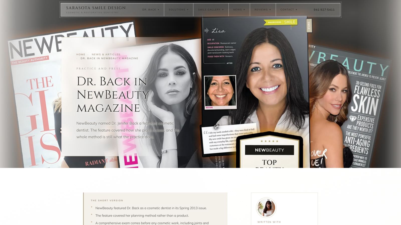 New article, desktop