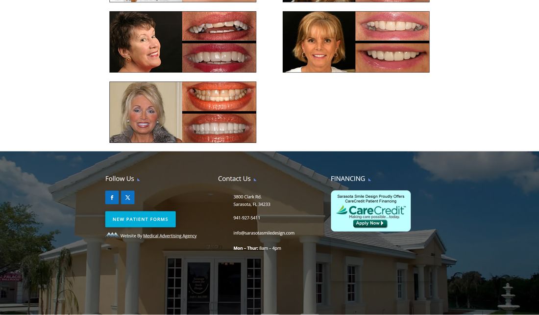 Old smile gallery page, desktop